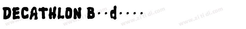 DECATHLON Bold字体转换
